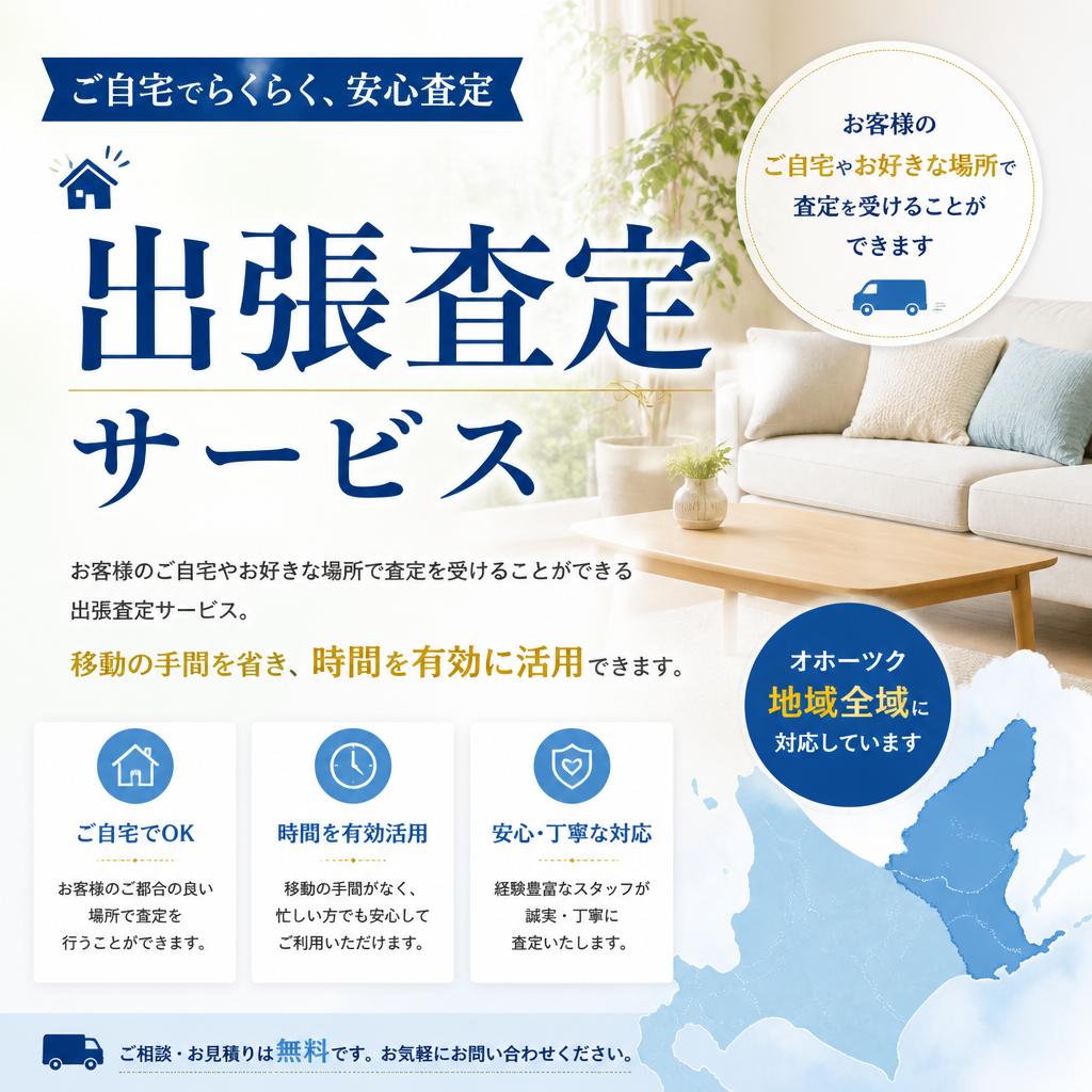 出張査定の利便性