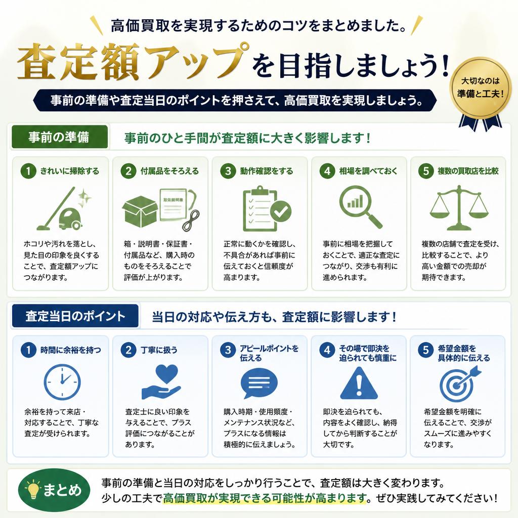高価買取を実現するためのコツ
